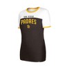 MLB San Diego Padres Women's Bi-Blend Ringer T-Shirt - 2 of 4