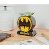 Batman Bat Logo 9x5 Inch Ceramic Planter w/ Artificial Plant - 3 of 4