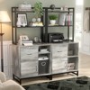 Aheaplus Filing Cabinet with Lock & Charging Station - 2 of 4
