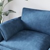 Okak Mid Century Designed Loveseat Sofa Futon Couch with Arm Pillows,Comfy 2-Seat Sofa Couch for Living Room,Apartment - 4 of 4