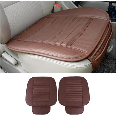 TruAIR 2 Pack Car Seat Covers, Leather Front Cushion Protectors with Pockets