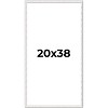 PosterPalooza | Textured White Picture Frame - UV Acrylic, Foam Board Backing, Hanging Hardware - 2 of 4