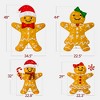 Best Choice Products 4pc Gingerbread Family 2D Christmas Yard Decor, 4ft Light Up Holiday Lawn Decoration, 200 LED Lights - 2 of 4