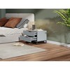 Hotraffy 22inches Gray Nightstand with 2 Drawer - 3 of 3