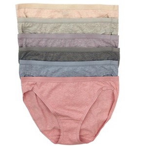 Felina Organic Cotton Bikini Underwear for Women - Bikini Panties for Women, Seamless Panties for Women (6-Pack) - 1 of 4