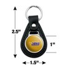 Georgian Court University Secondary Logo Black Leather Keychain - 2 of 4