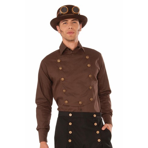 Forum Novelties Steampunk Shirt Adult Costume Brown Standard Target