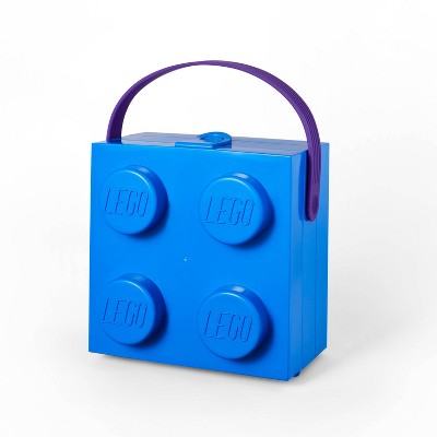 LEGO Brick Storage Box with Contrast Handle Blue/Purple - LEGO® Collection x Target