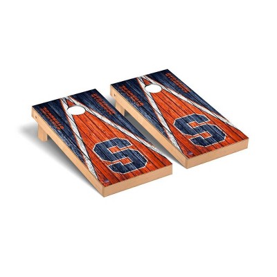 NCAA Syracuse Orange Premium Cornhole Board Triangle Weathered Version
