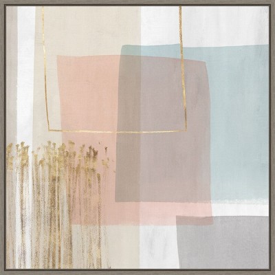 Amanti Art Blushed I by PI Studio Canvas Wall Art Print Framed 22 x 22-in.