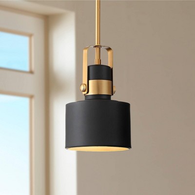Courtney Black and Gold Metal Mini Pendant Light