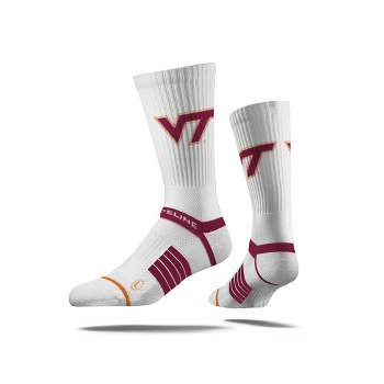 NCAA Virginia Tech Hokies Premium Knit Crew Socks - White
