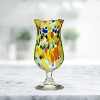 Amici Home Carnaval Hurricane Drinking Glass, Imbedded Opaque Beads, Recycled Handblown Artisanal Mexican Tabletop Glassware, 16-Ounce - 4 of 4