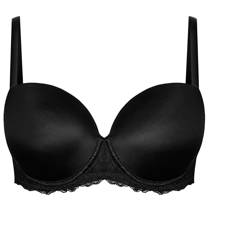 Women's Plus Size Smooth & Chic Multiway Contour Bra - black | CITY CHIC, 5 of 8