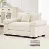 54.3" Oversized Cloud Modular Sectional Couch,Extra-Thick Armrests Good Resilience Cushions Ergonomic Design Premium Soft Corduroy Fabric - 2 of 4