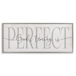 Stupell Industries God's Timing is Perfect Phrase, 24" x 10" - 1 of 4