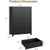 45" Tall 5-Drawer Dresser, Wooden Chest with Clothes Storage for Bedroom, Organizer Cabinet for Living Room & Hallway - 2 of 4