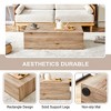 Lyngins Rectangular Minimalist Coffee Table – Ready-to-Use, MDF Tea Table with Natural Texture, Ideal Center Table & Living Room Table - 4 of 4