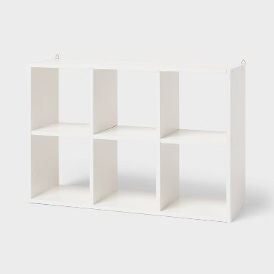 6" 6 Cube Mini Organizer White - Brightroom™