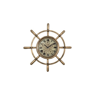 Yosemite Home Decor Ship's Wheel Wall Clock : Target