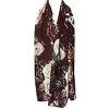 Wrapables Luxurious 100% Charmeuse Silk Long Scarf with Hand Rolled Edges, Evening Roses - 3 of 4