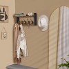 Sorbus 16 Inch Floating Wall Shelf with 5 Heavy Duty Hooks – for Entryway, Bathroom, Bedroom, Kitchen, or Mudroom - 4 of 4