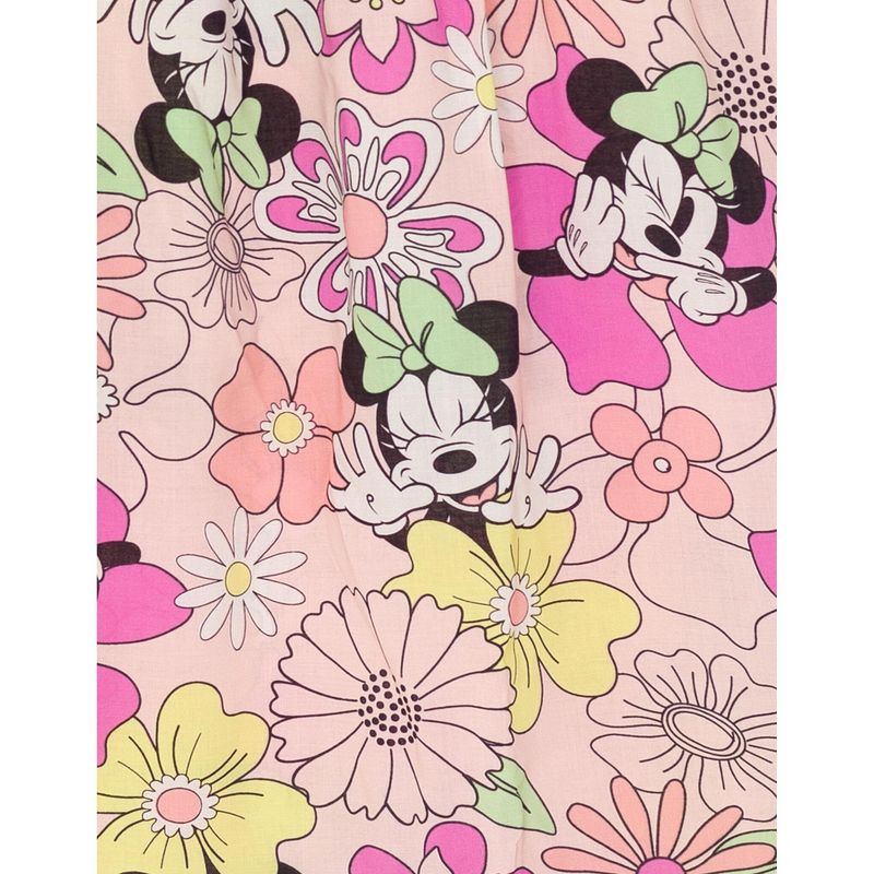 Mickey Mouse & Friends Minnie Lilo Stitch Floral Girls Smocked Maxi Dress Little Kid to Big, 5 of 7
