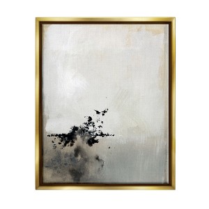 Stupell Industries Minimal Neutral Abstract Painting Black Splatter - 1 of 4