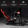 Dardoo Vertical Sim Racing Cockpit Chassis with Ergonomic Red Seat for Logitech, Thrustmaster, Fanatec | Wheel & Pedals Not Included - 4 of 4