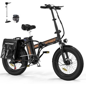 HITWAY BK11M E Bike for Adults, 20x4.0" Fat Tire Electric Bike, 750W/48V/15Ah Removable Battery Electric Bicycles,28-62 Mile Range, UL2849 Certifie - 1 of 4