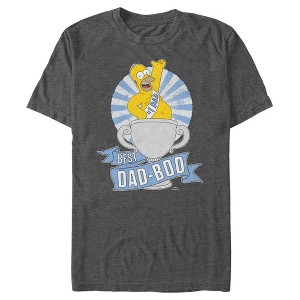 Men's The Simpsons Father's Day Homer Simpson Best Dad-Bod T-Shirt - 1 of 4