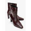 Elias - Burgundy Genuine Leather Block Heel Boot (Women) | Forever & Always Shoes - 2 of 4