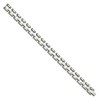 Black Bow Jewelry Mens 12mm Stainless Steel Polished & Matte Open Link Bracelet, 8.25 In - 2 of 4
