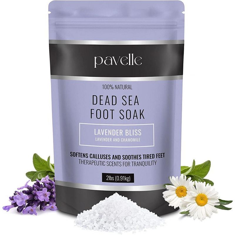 Pavelle Foot Soak Salts, Dead Sea Bath Salts - 2 Lbs. (32 oz), 1 of 6
