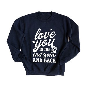 Simply Sage Market Women's Graphic Sweatshirt To The End Zone And Back - 1 of 4