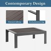 Heynemo 4-Seat Outdoor Patio Aluminum Furniture Sets Sectional Sofa Sets With Cushions, Modern Outside Couch Chairs Sets For Porch & Garden - 3 of 4
