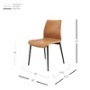 New Pacific Direct Jayden PU Dining Side Chair (Set of 2) - 3 of 4