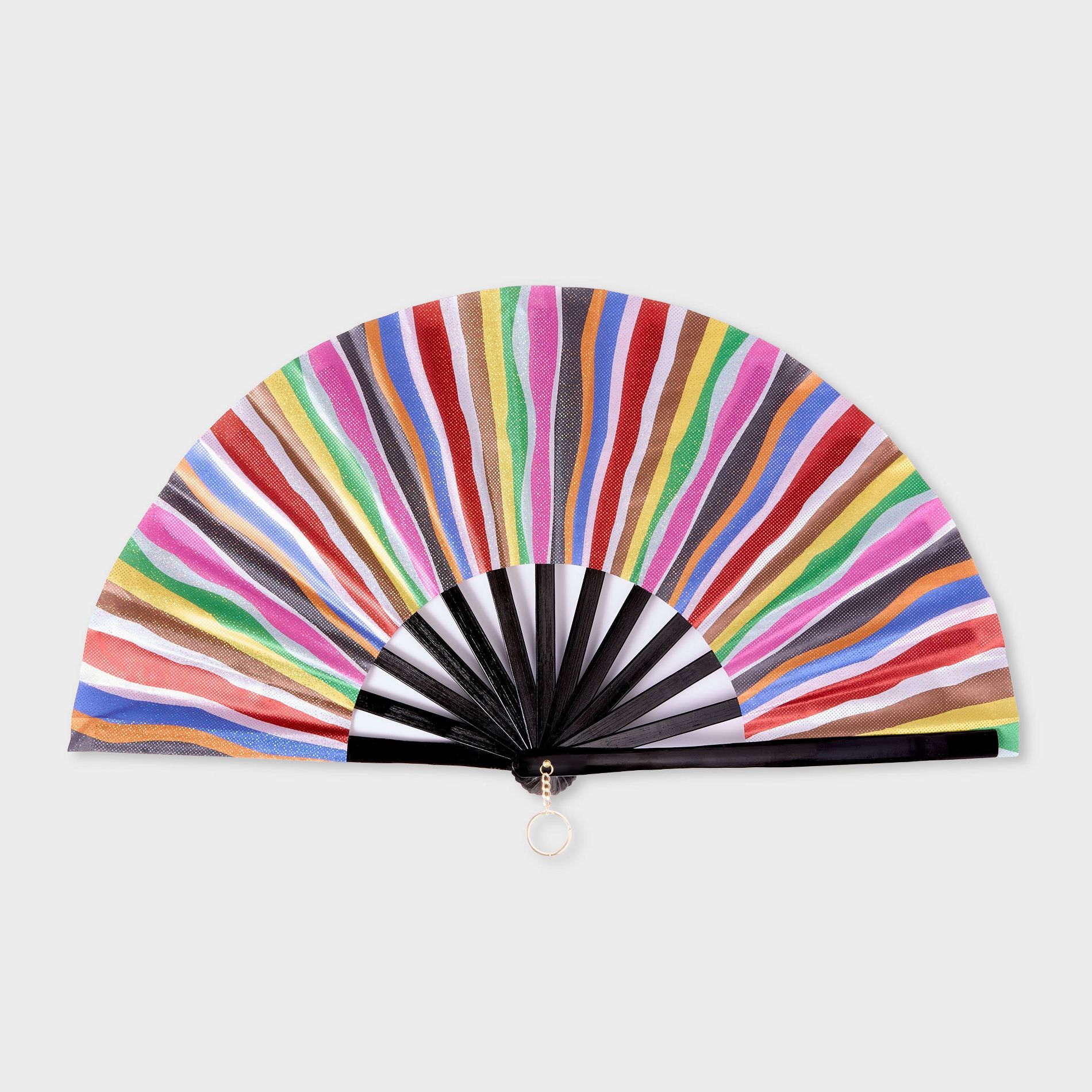 Pride Rainbow Fan - Multicolor Striped