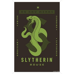 Trends International Harry Potter: Darker Arts - Slytherin House Framed Wall Poster Prints - 1 of 4