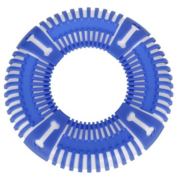 Pet Life Denta-Bark Sporty Durable Flexible Toss and Fetch Frisbee Pet Dog Toy