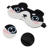 Unique Bargains Soft Cartoon Sleep Mask Round Eyes Black White 1 Pc - 3 of 4