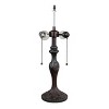 Chloe Lighting Adia Victorian Tiffany-Syle Dark Bronze 2 Light Table Lamp 16" Wide - 3 of 4