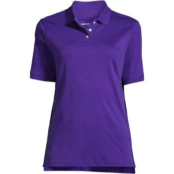 Lands' End School Uniform Women's Short Sleeve Interlock Polo Shirt