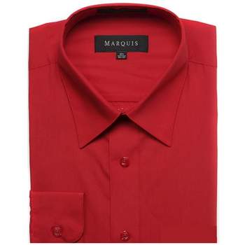 Marquis Men's Long Sleeve Slim Fit Dress Shirt