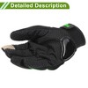 Unique Bargains Motorcycle Gloves Full Finger Gloves Nylon Outdoor Glove 1 Pair - 4 of 4