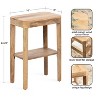 Kate and Laurel Talcott Wood Side Table - 2 of 4