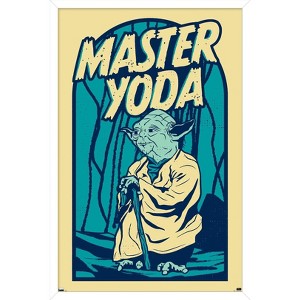Trends International Star Wars: Bubble Gum Pop - Master Yoda Framed Wall Poster Prints - 1 of 4