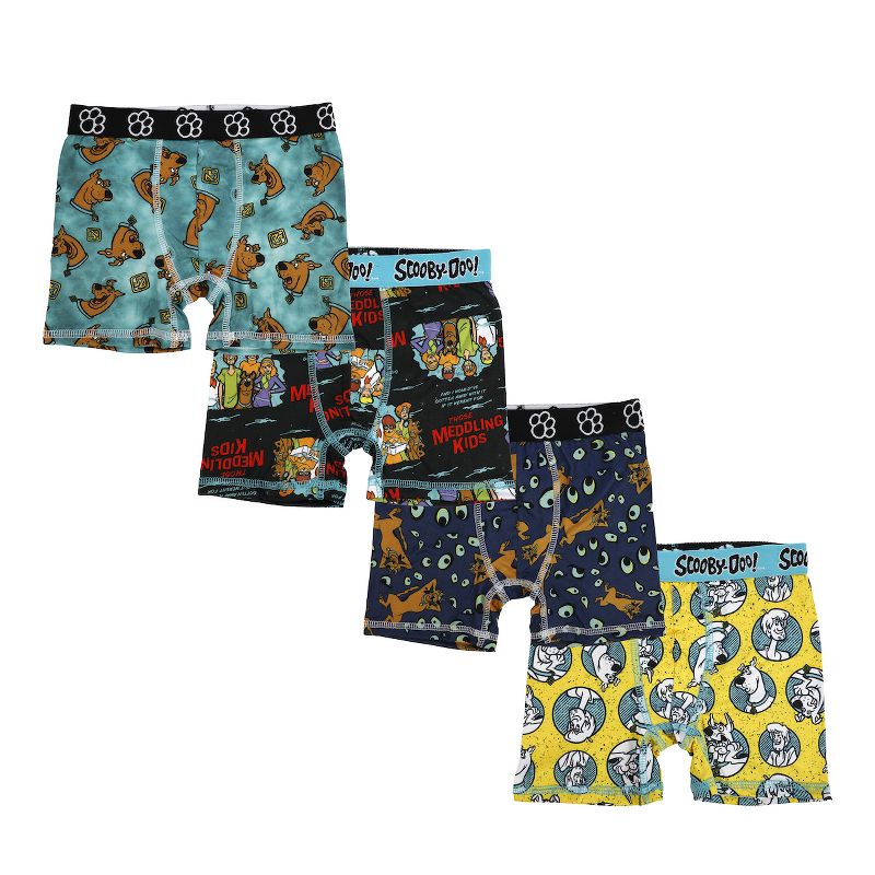 Scooby Doo 4pk Youth Boys Boxer Briefs, 1 of 5