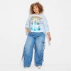 Women's Goosebumps Jack-O-Lantern Graphic Sweatshirt - Blue - 3 of 3