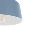 Hunter Fans 11.5" Cranbrook Ceiling Light Indigo Blue Finish - Vintage Mid-Century Flush Mount for Low Ceilings - 4 of 4